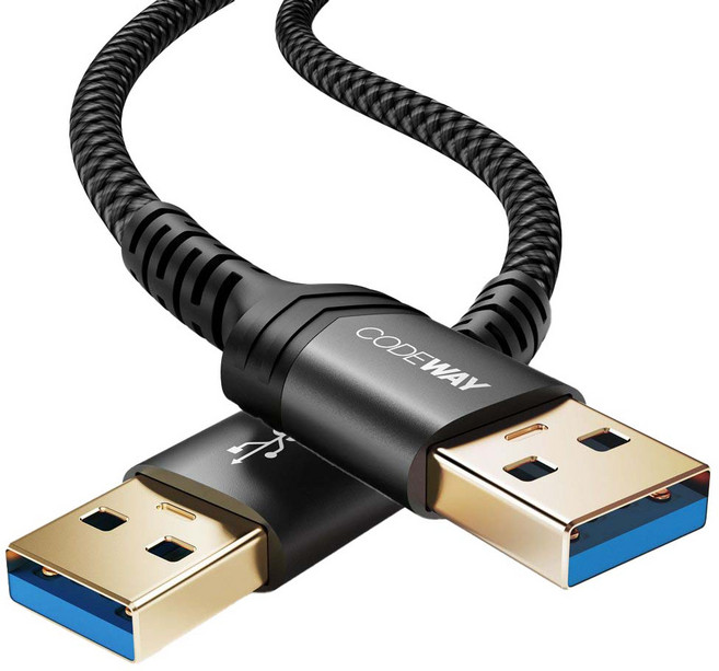 CODEWAY USB A to A USB3.0 Type-A 公對公 高速傳輸線 0.5m, 1條