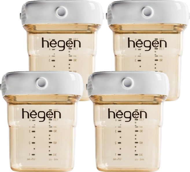hegen 台灣公司貨 金色奇蹟PPSU多功能萬用瓶, 金色透明, 150ml, 4個