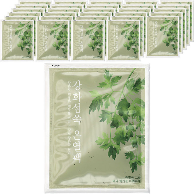 부착형 강화섬쑥 온열팩 60g, 40개