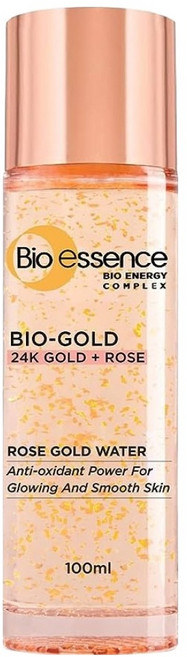 Bio essence 碧歐斯金萃精華 玫瑰 24K金萃取提亮 延緩肌膚老化 保濕自然透亮 含日本玫瑰精華, 100ml, 1瓶