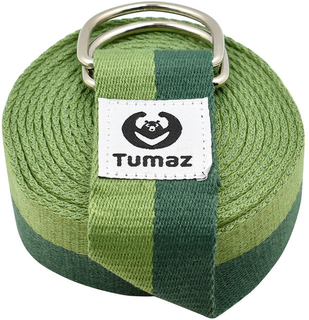 Tumaz 月熊 瑜珈伸展帶, 迷彩軍綠, 1條