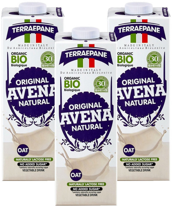 Terraepan 有機燕麥飲品, 3個, 1L