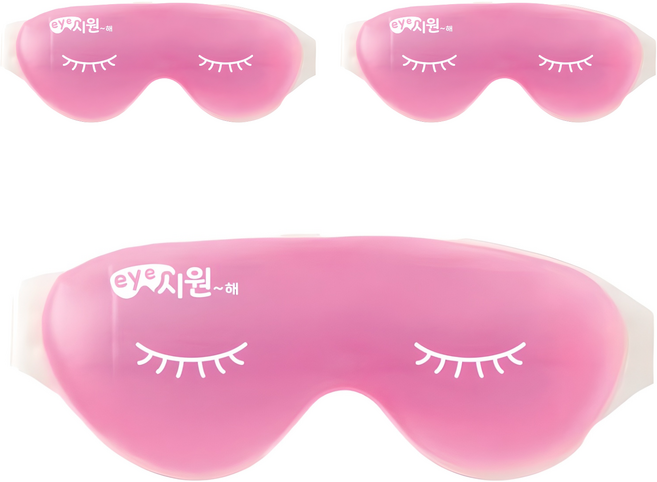 DH메디케어 아이시원해 아이마스크 핑크, 1개입, 3개