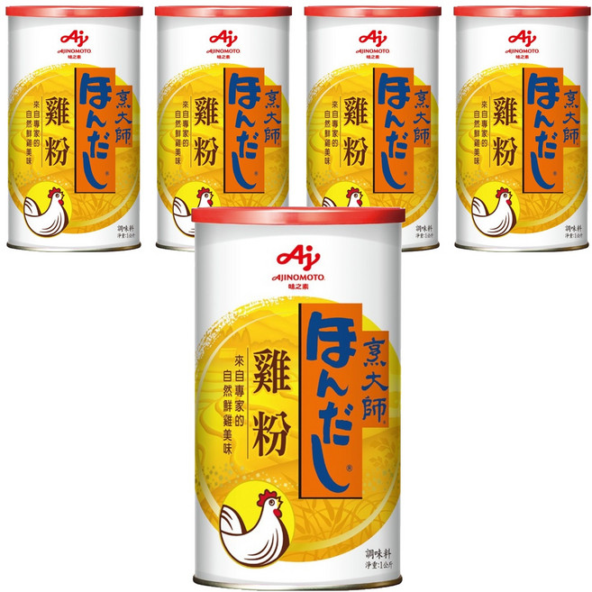 HONDASHI 烹大師 雞粉罐, 1kg, 5罐