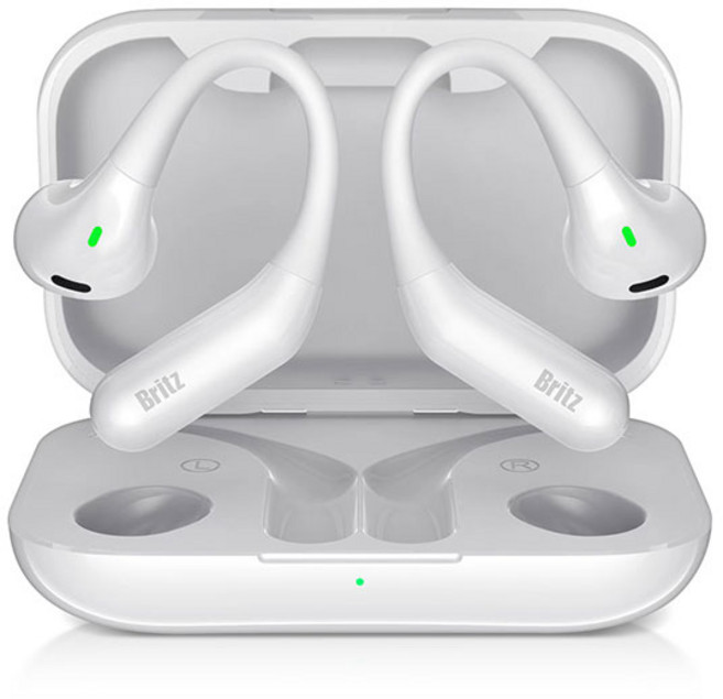 브리츠 V5.4 오픈형 블루투스 이어폰 Fit5 Pro White 24시간 방수가능