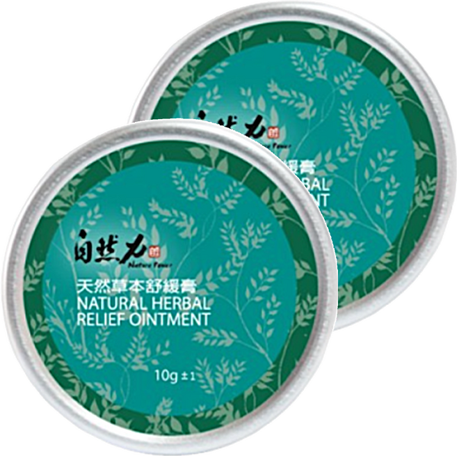 TEAPOWER 茶寶 自然力 草本精油舒緩膏, 10g, 2罐