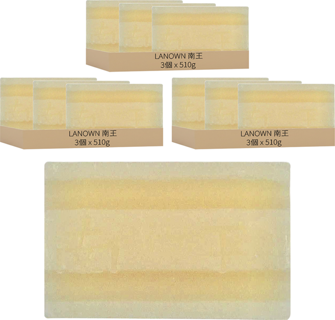 LANOWN 南王 VP白肥皂 3個, 510g, 3組