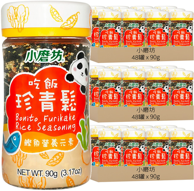 小磨坊 吃飯珍青鬆 鰹魚營養元素, 90g, 144罐