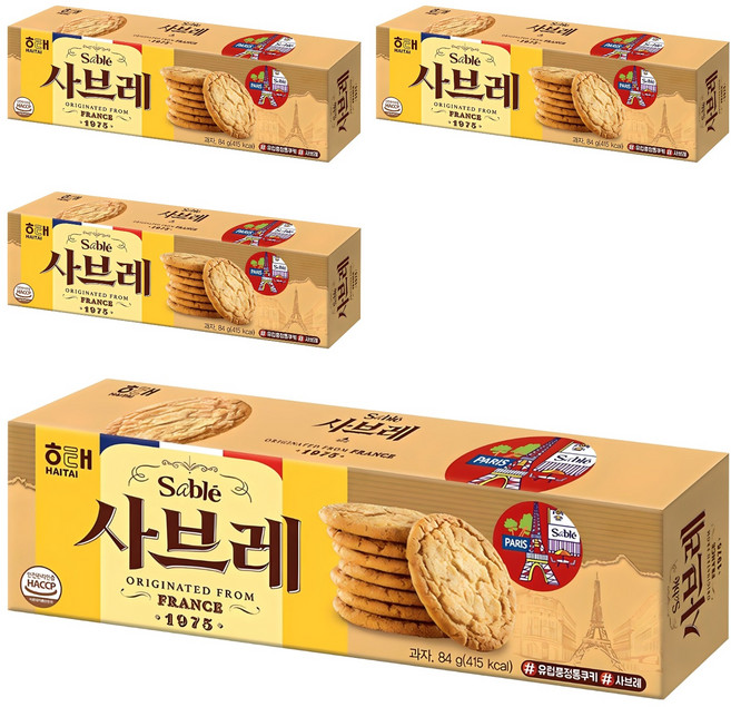 해태제과 사브레, 84g, 4개