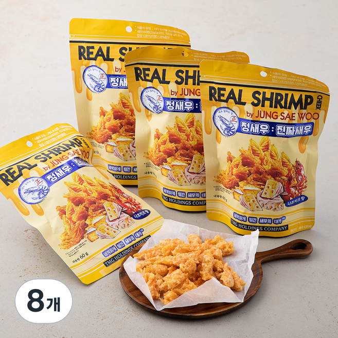 정새우 나초치즈향, 60g, 8개