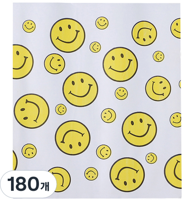 Tree 스마일 패턴 페이퍼백 M형 17 x 20 x 2 cm, 180개