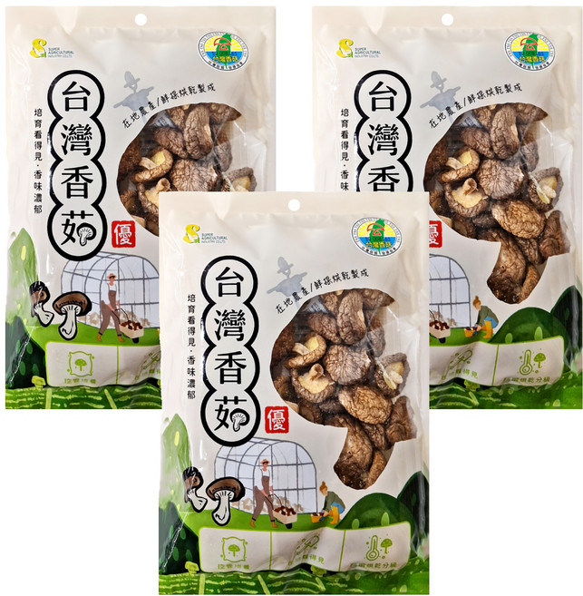 超賀 台灣香菇, 60g, 3包
