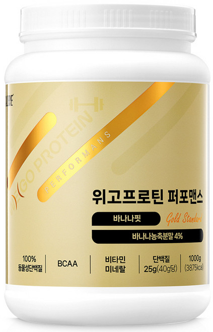 칼로바이 단백질쉐이크 퍼포맨스 골드 바나나핏, 1kg, 1개
