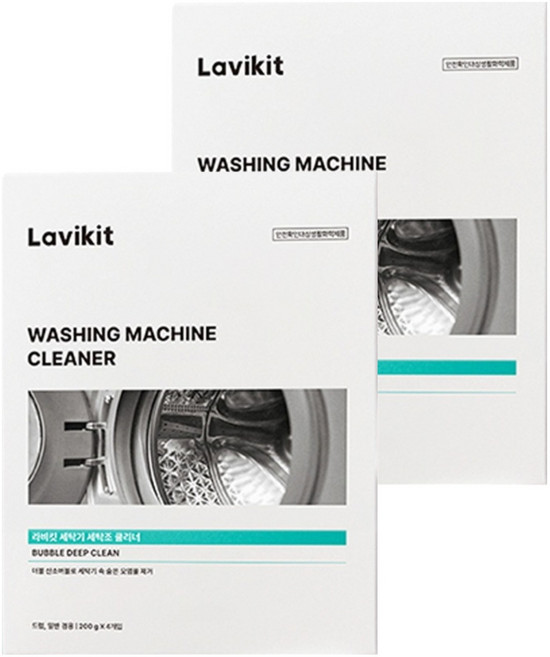 라비킷 세탁조 클리너 4개입, 800g, 2개