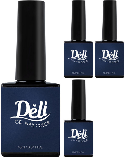 델리뷰티 젤 네일 컬러, PP610 미드나잇 복분자, 10ml, 4개