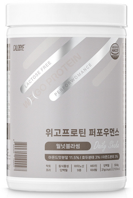 칼로바이 단백질쉐이크 퍼포우먼스 락토프리 월넛블라썸, 504g, 1개
