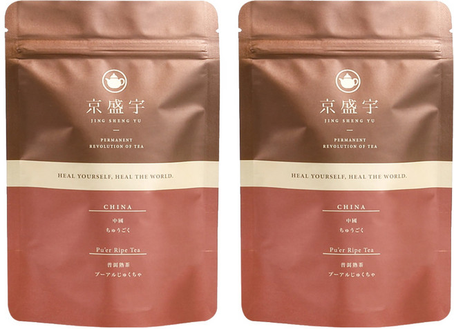 京盛宇 光之茶系列 普洱熟茶原葉袋茶, 2.5g, 12包, 2袋