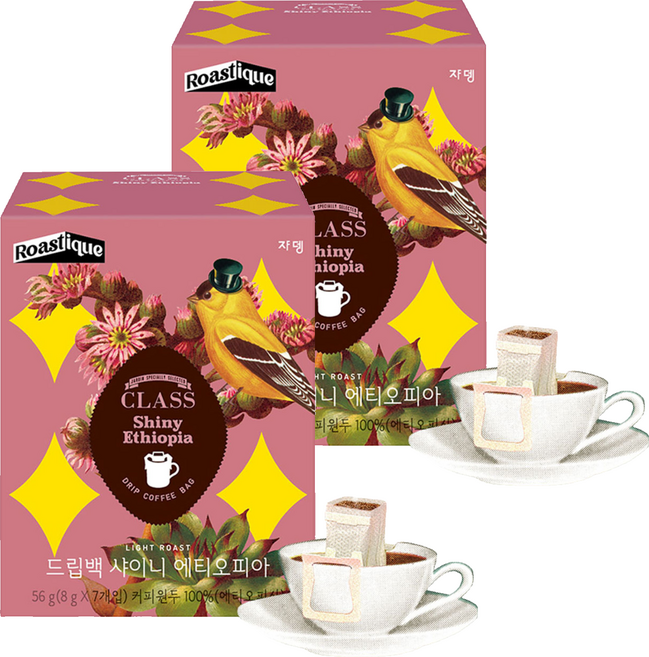 클래스 로스티크 쟈뎅 드립백 샤이니 에티오피아, 8g, 7개입, 2개