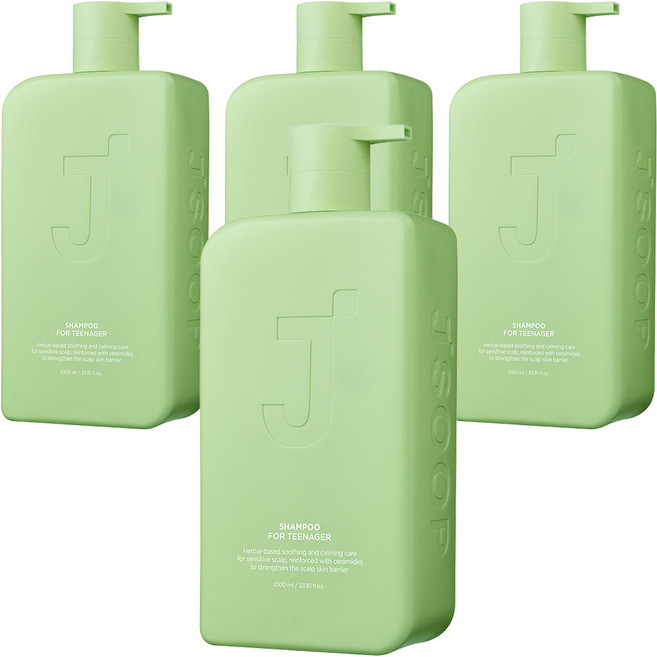 제이숲 청소년 샴푸, 1L, 4개