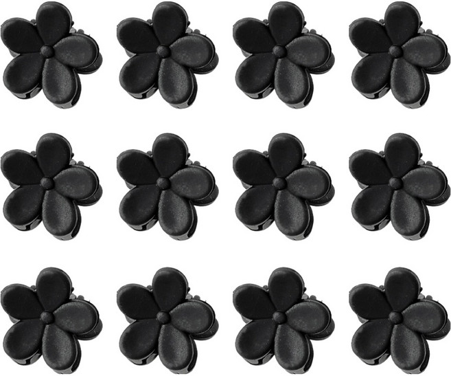 걸핀스 미니미 매트 플라워 집게핀 1532 12p