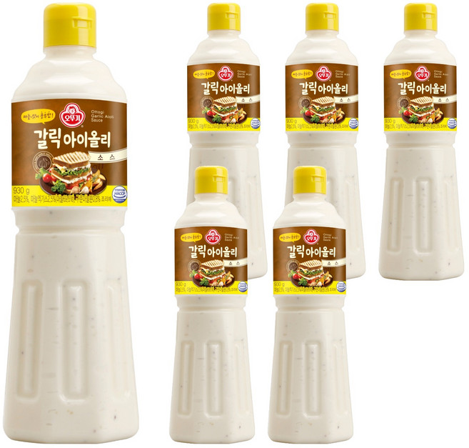 오뚜기 갈릭 아이올리 소스, 930g, 6개