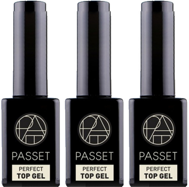 파셋 퍼펙트 네일 탑 젤, 투명색, 3개
