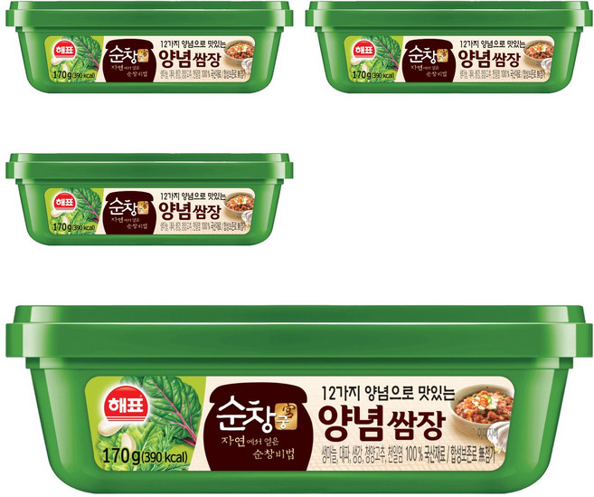 순창궁 12가지양념으로 맛있는 양념쌈장, 170g, 4개