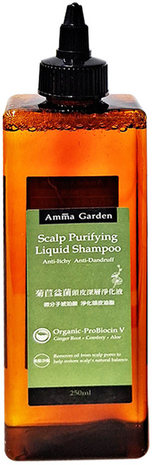 Amma Garden 艾瑪花園 菊苣益菌頭皮深層淨化液, 250ml, 1瓶