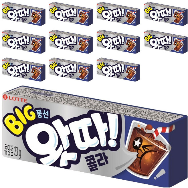 롯데웰푸드 왓따 콜라 풍선껌, 23g, 12개
