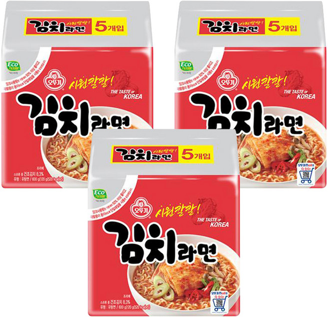 오뚜기 김치라면, 15개