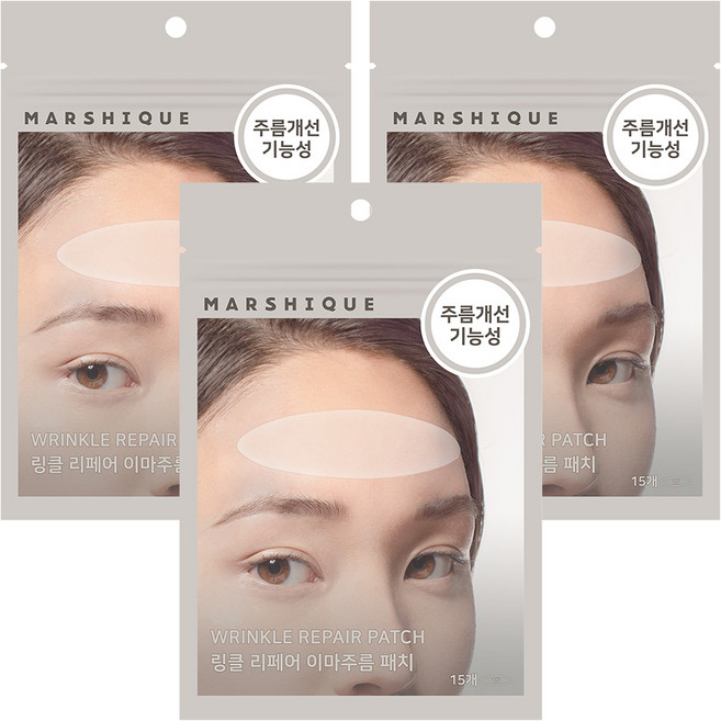 마르시끄 링클 리페어 이마주름 패치, 15개입, 3개