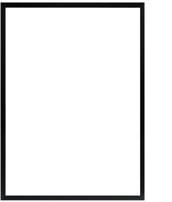 TRENY 免拆鋁框獎狀證書相框 可直立/橫躺擺放 可掛於牆面上, 亞黑色, 1個