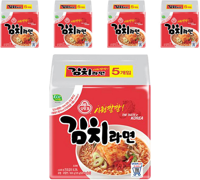 오뚜기 김치라면 120g, 25개