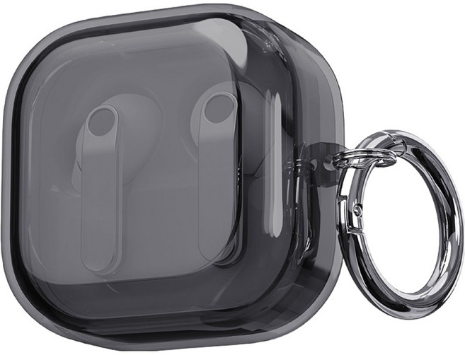 칸탐 갤럭시 버즈 4 / 갤럭시 버즈 4 프로 투명 케이스, 클리어블랙, 1개