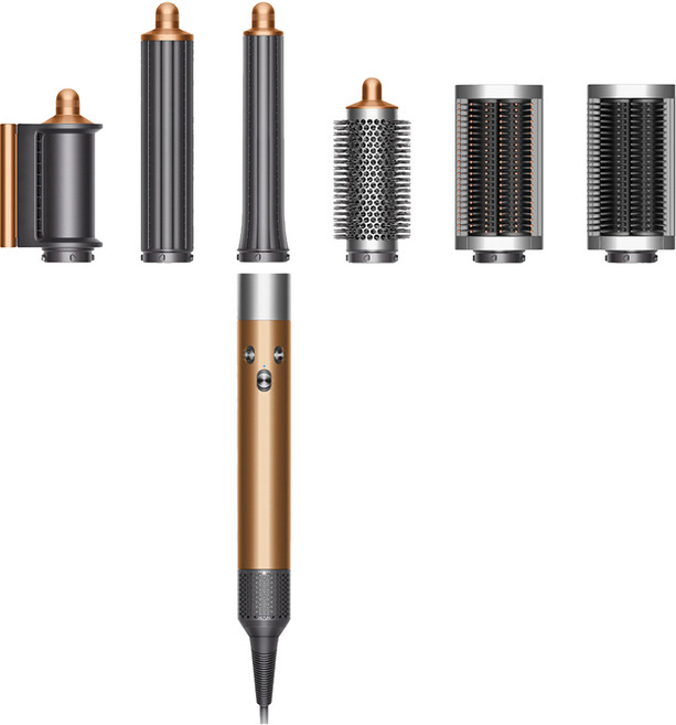 dyson 戴森 多功能造型器 長髮捲版 HS05 + OSTER BALL 隨鮮瓶果汁機 款式隨機 原廠保固, 396003-01, 銅色