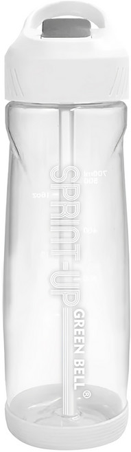 Green Bell 綠貝 Tritan極速運動水壺, 白色, 700ml, 1個