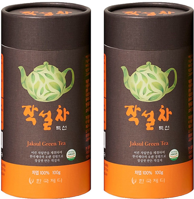 한국제다 작설차 특선 지관, 100g, 1개입, 2개