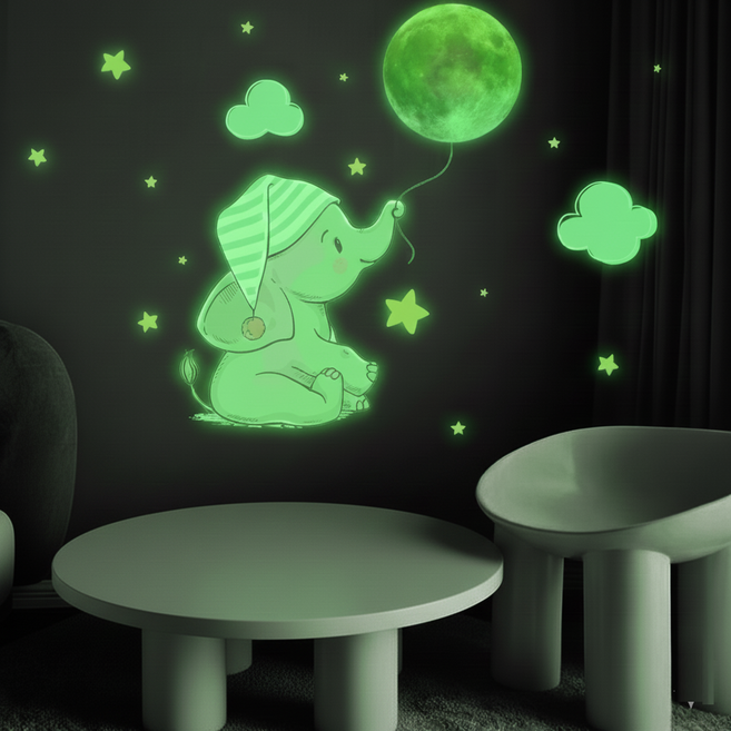 제이브 코끼리 스티커, 야광