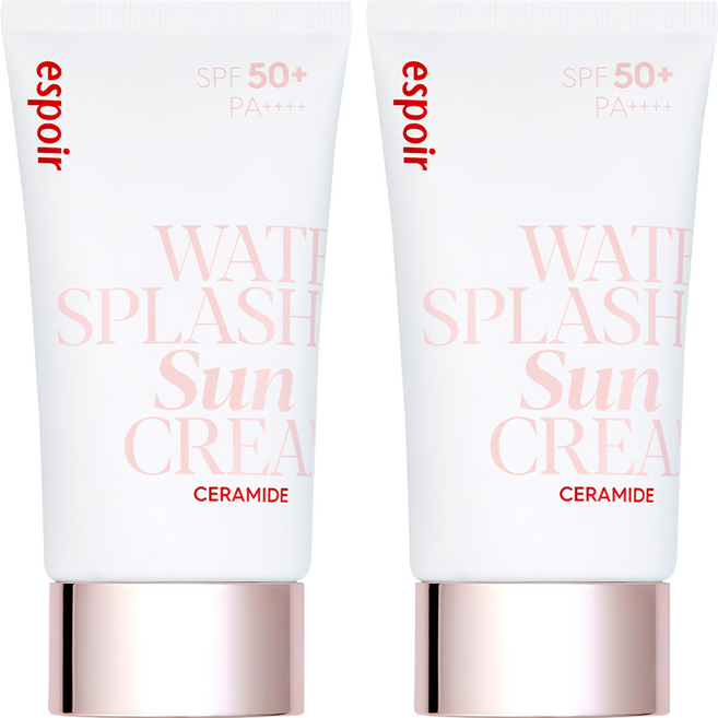 에스쁘아 워터 스플래쉬 세라마이드 선크림 SPF50+ PA++++, 60ml, 2개