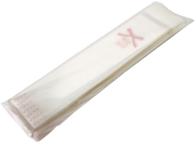 이홈베이킹 빼빼로 비닐 포유리본 핑크 접착 6 x 25 cm 약 200장, 혼합 색상, 1개