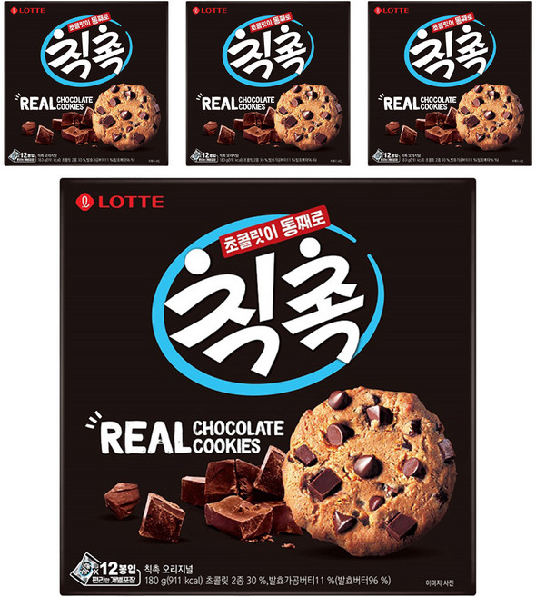 롯데웰푸드 칙촉 오리지날, 180g, 4개