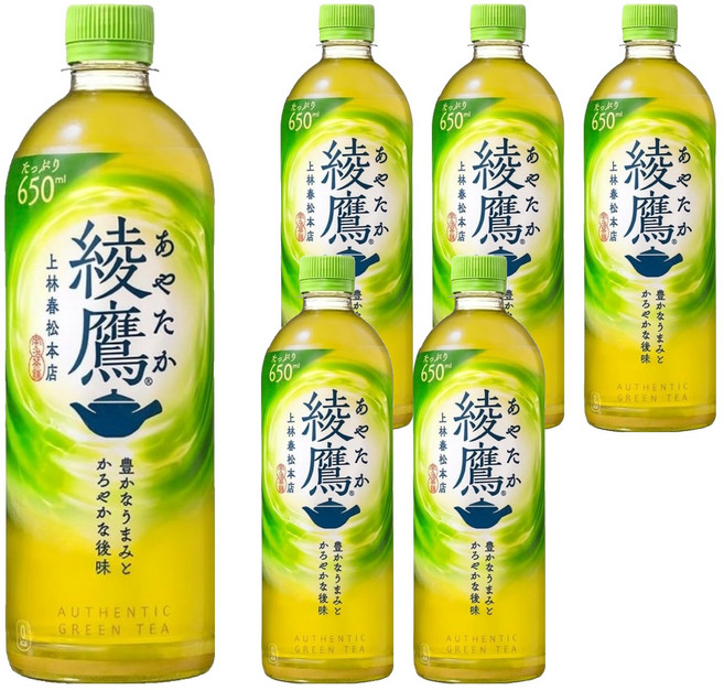 綾鷹 日本境內版 綠茶 無糖, 650ml, 6個