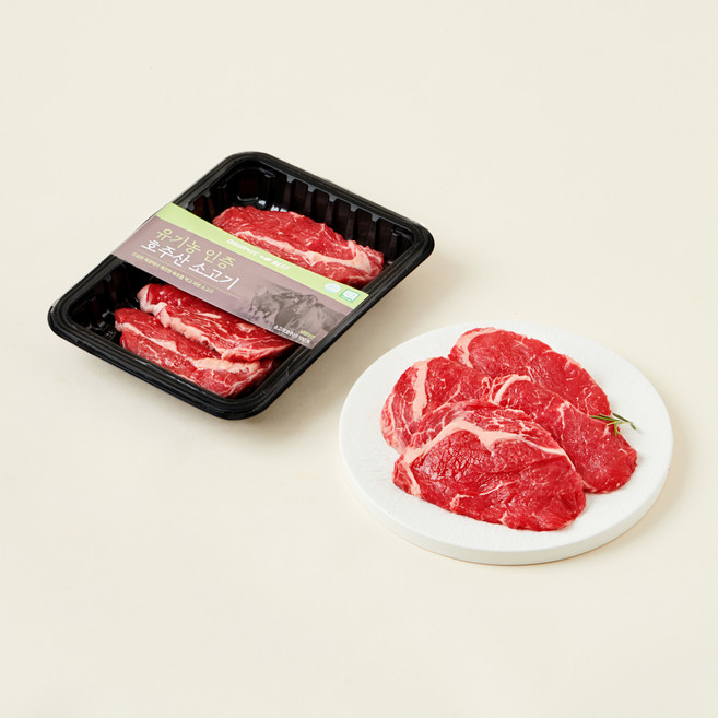 유기농 호주산 소고기 등심 구이용 (냉장), 250g, 1개