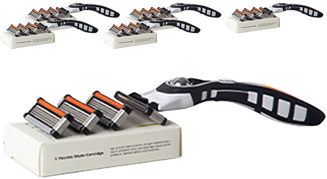 레이지소사이어티 5중날 면도기세트, 6세트