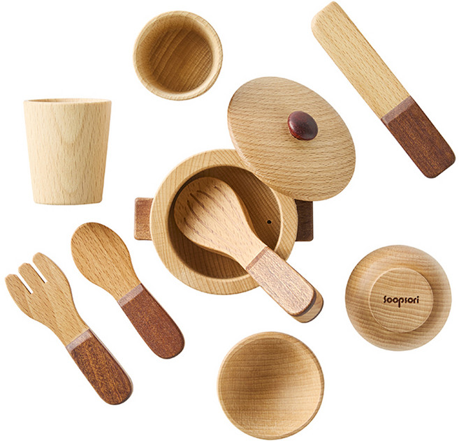 숲소리 주방놀이 도구세트, 혼합색상, 1개