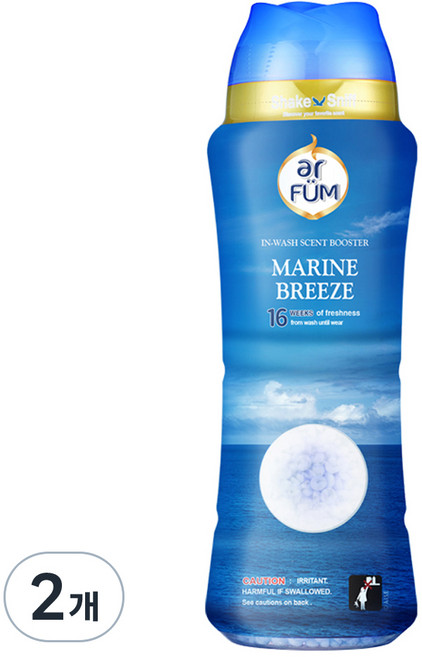 아로퓸 아로마 부스터 고체 섬유유연제 아쿠아향, 500g, 2개