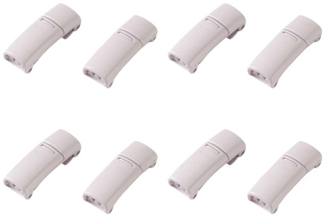 쓰리썬 업그레이드 초간편 신발끈 마그네틱 고정클립, 라이트핑크, 8개