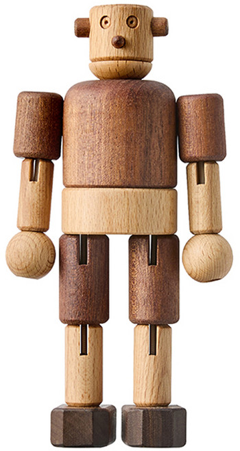 숲소리 목각인형 씩씩이 원목장난감, 혼합색상, 1개