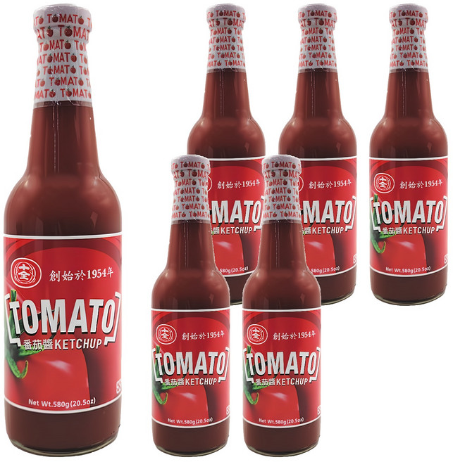 十全 番茄醬, 580g, 6瓶