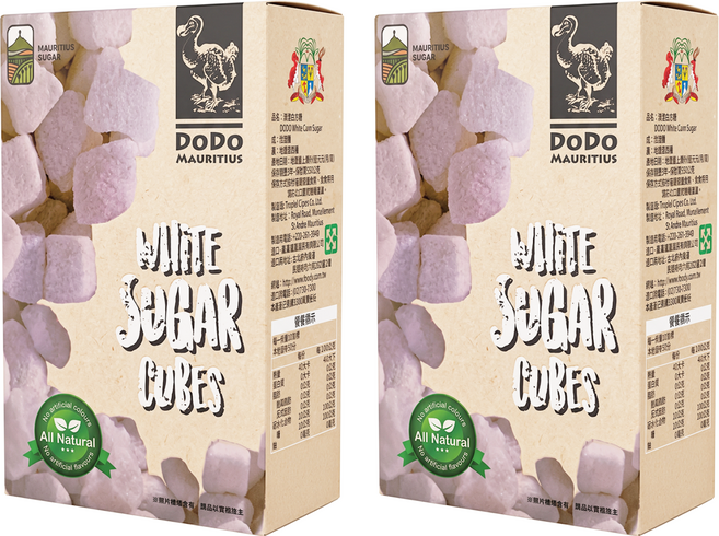 DODO 渡渡鳥 模里西斯天然塊狀白蔗糖, 500g, 2盒